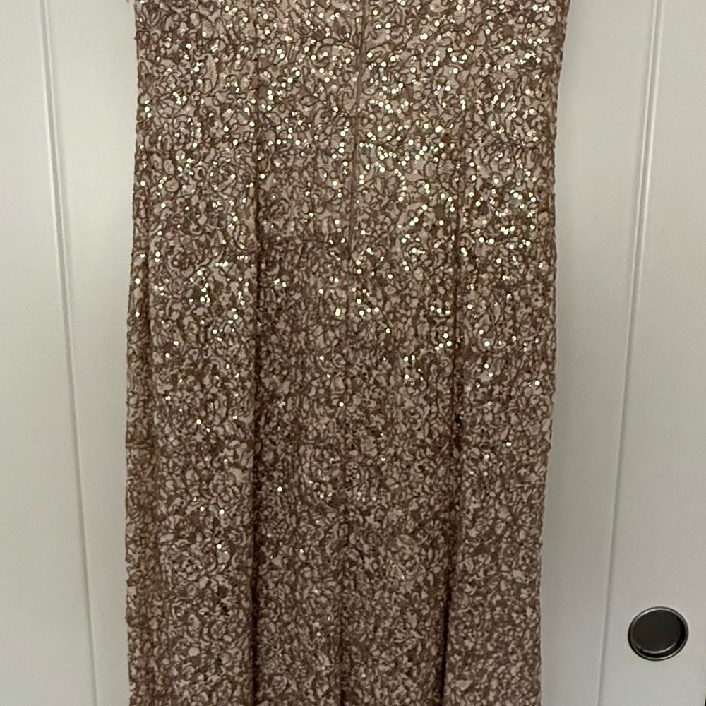 Elegant Sequin Skirt - Gold